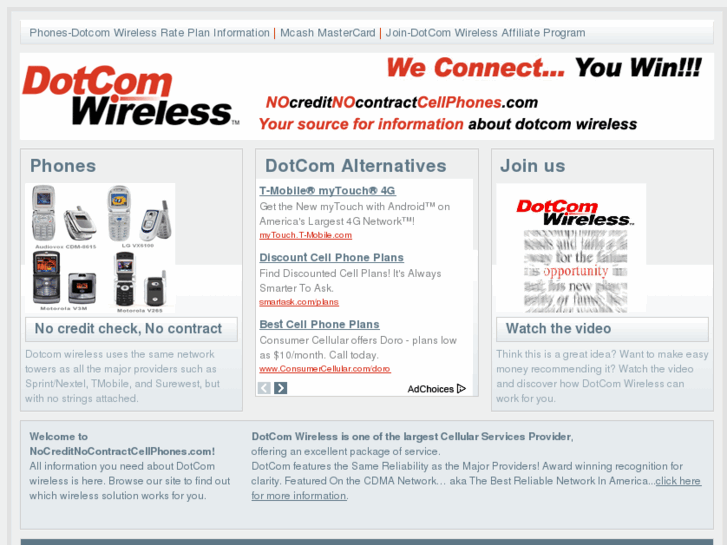 www.nocreditnocontractcellphones.com