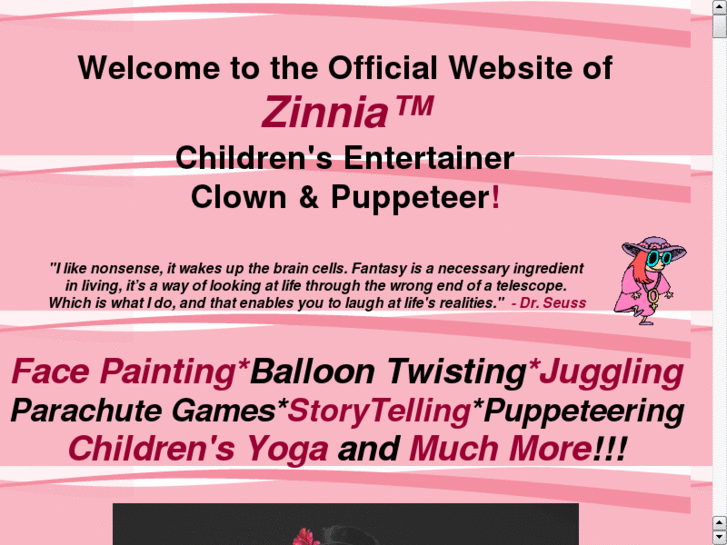 www.zinniatheclown.com