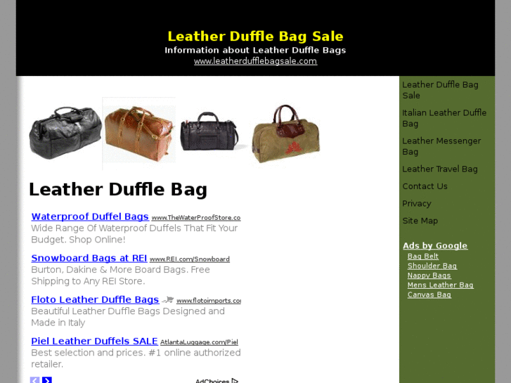 www.leatherdufflebagsale.com