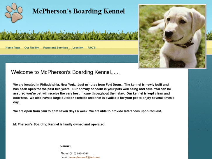 www.mcphersonsboardingkennel.com