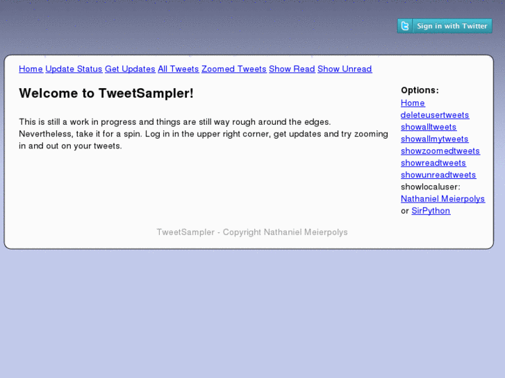 www.tweetsampler.com