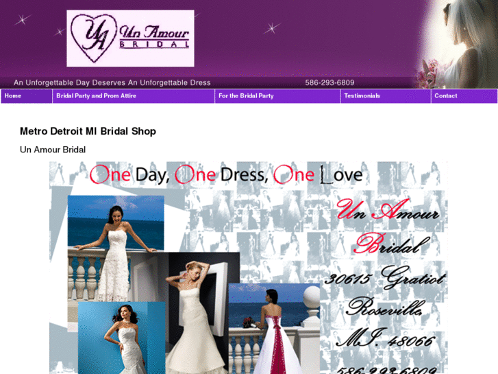 www.unamourbridalmi.com