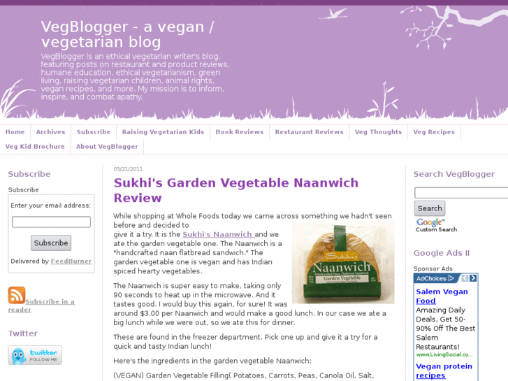 www.vegblogger.com