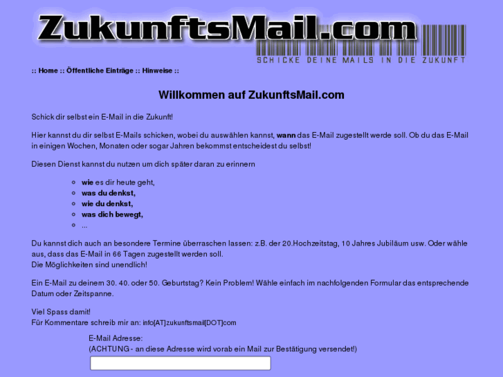 www.zukunftsmail.com