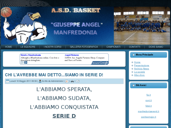 www.basketangelmanfredonia.it