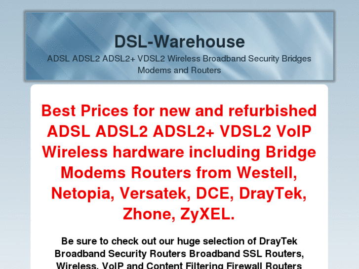 www.dslwarehouse.net