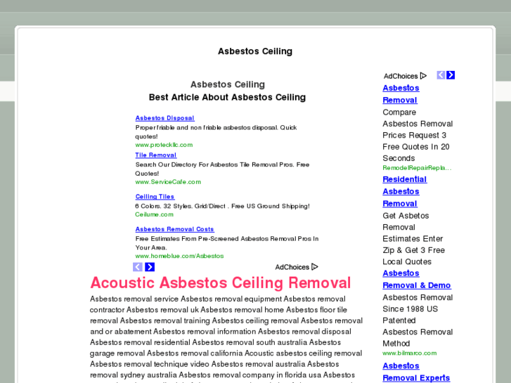 www.asbestosceiling.org