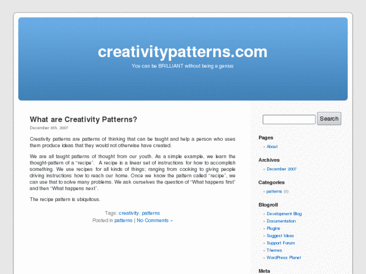 www.creativitypatterns.com