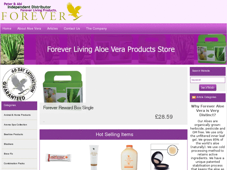 www.foreverlivingaloeverastore.com