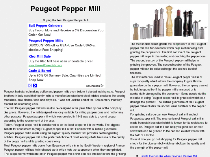 www.peugeotpeppermill.org