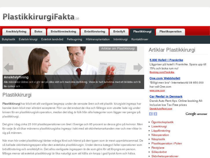 www.plastikkirurgifakta.se