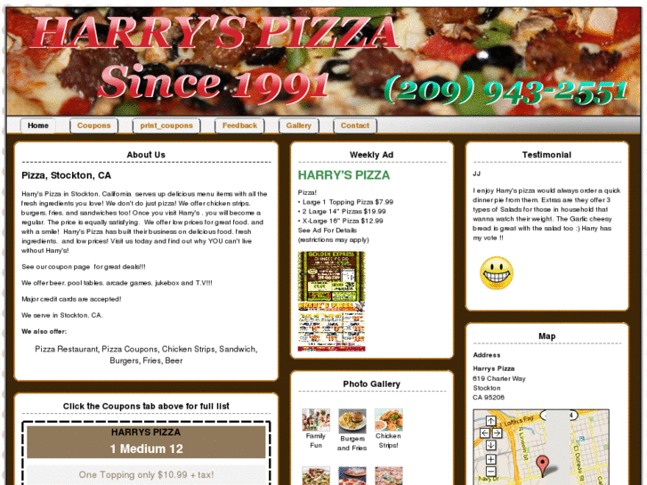 www.harryspizzastockton.com