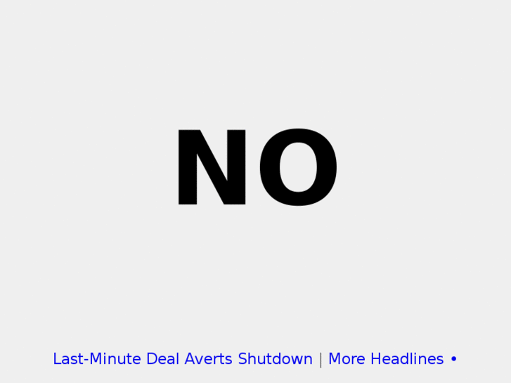 www.isthegovernmentshutdown.com