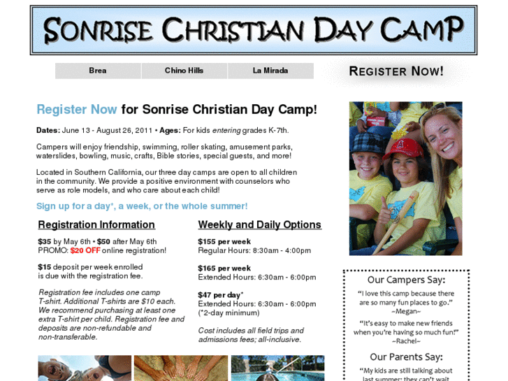 www.sonrisechristiandaycamp.org