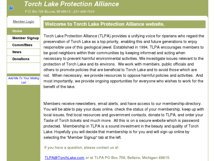 www.torchlakeprotectionalliance.org