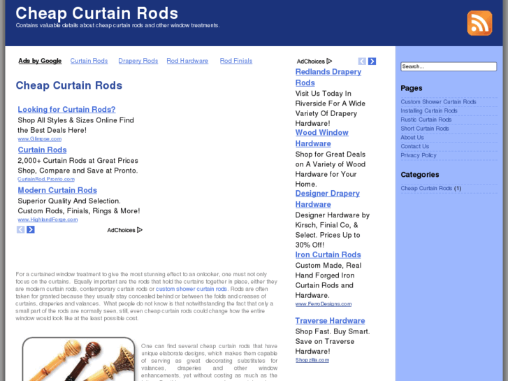 www.cheapcurtainrods.net