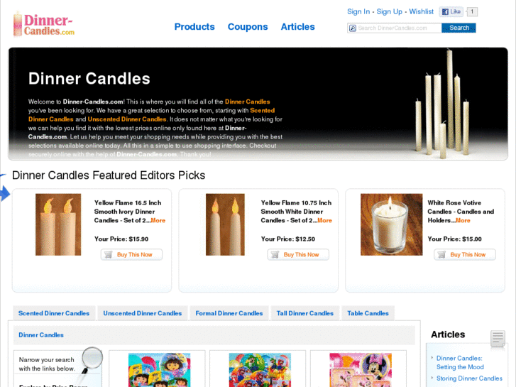 www.dinner-candles.com