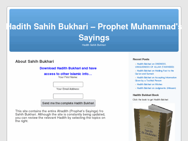 www.hadithsahihbukhari.com