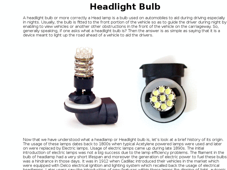 www.headlightbulb.net