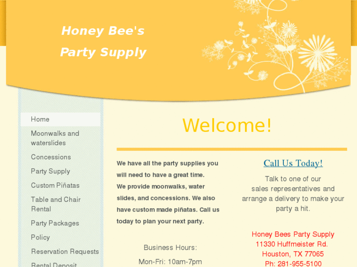 www.honeybeespartysupply.com