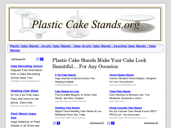 www.plasticcakestands.org