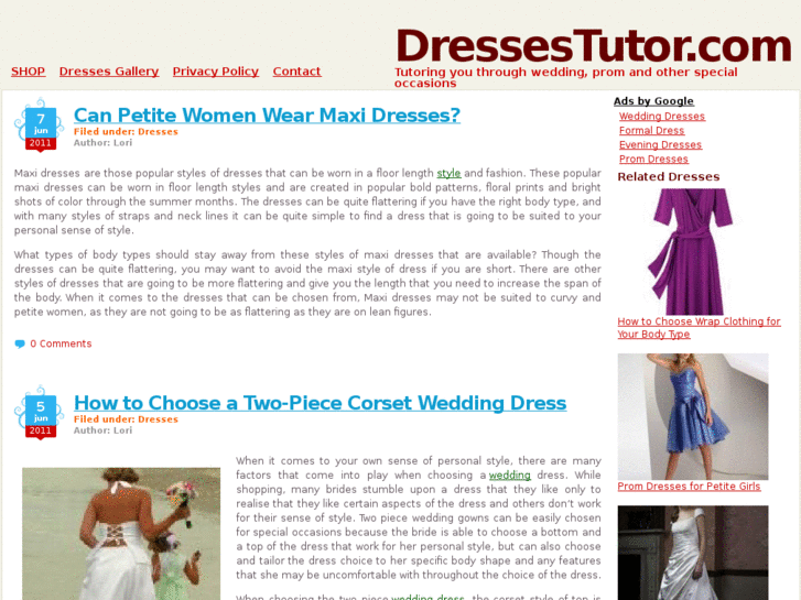 www.dressestutor.com