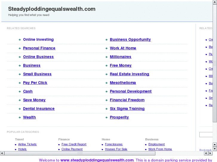 www.steadyploddingequalswealth.com