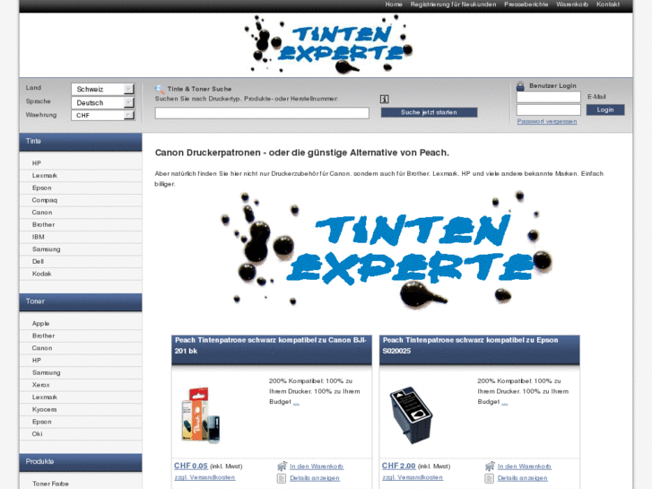 www.tintenexperte.ch