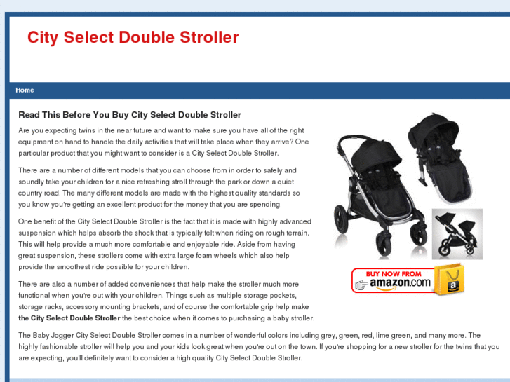 www.cityselectdoublestroller.com