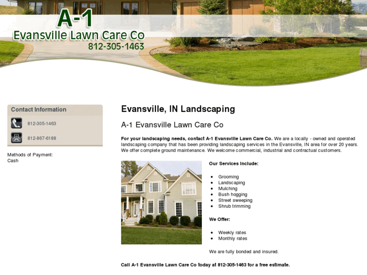 www.a1evansvillelawncare.com