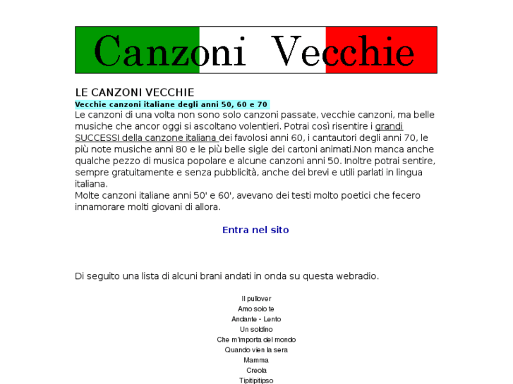 www.canzonivecchie.com