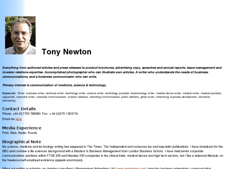 www.tonynewton.com