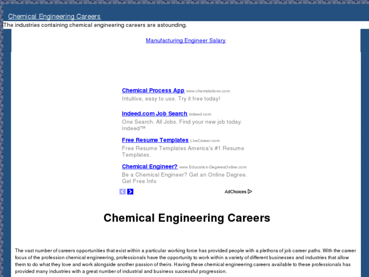 www.chemicalengineeringcareers.com