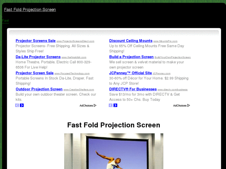 www.fastfoldprojectionscreen.com