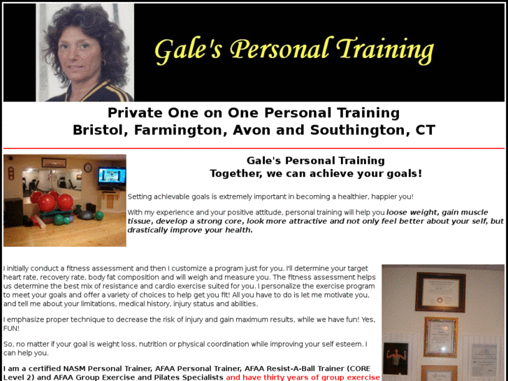 www.galespersonaltraining.com