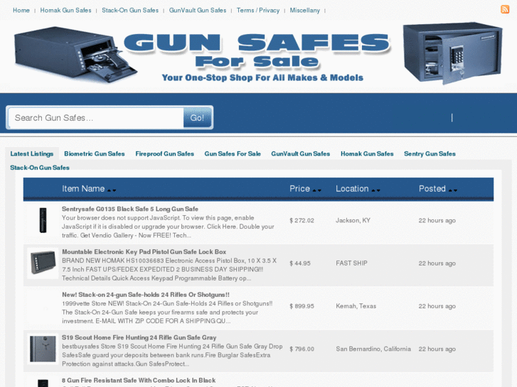 www.gunsafesforsale.org