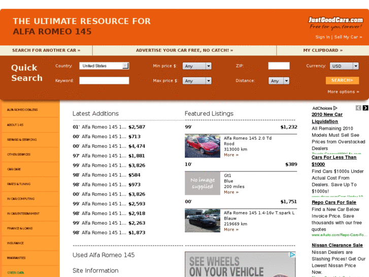 www.just145cars.com