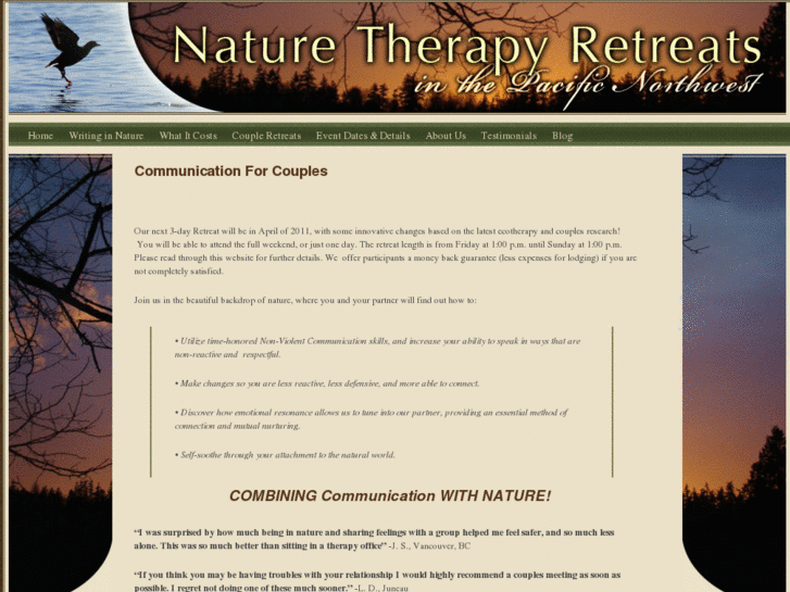 www.naturetherapyretreats.com