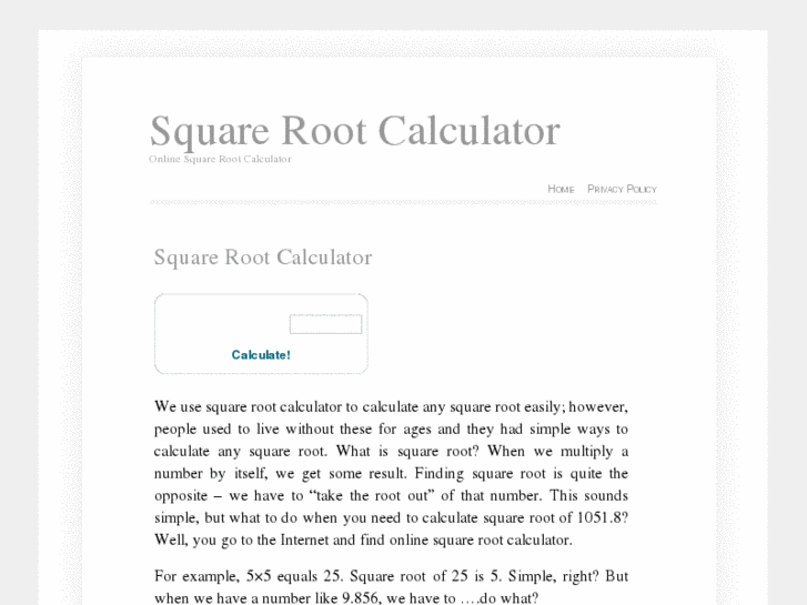 www.onlinesquarerootcalculator.com