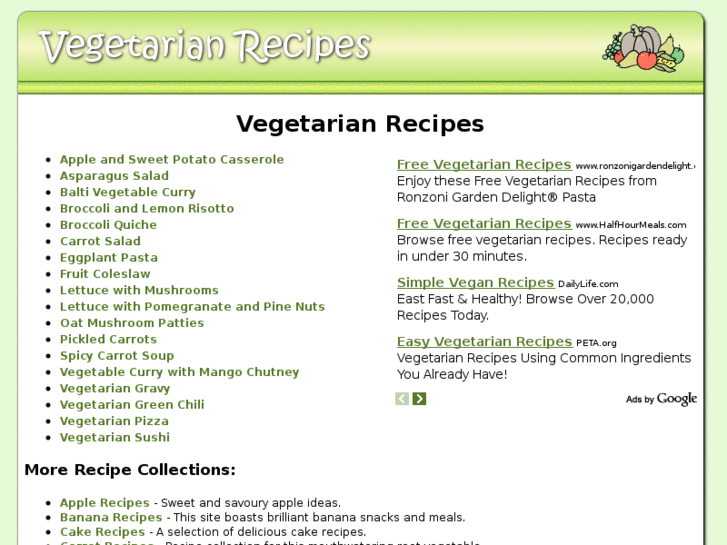 www.vegetarianrecipes.us