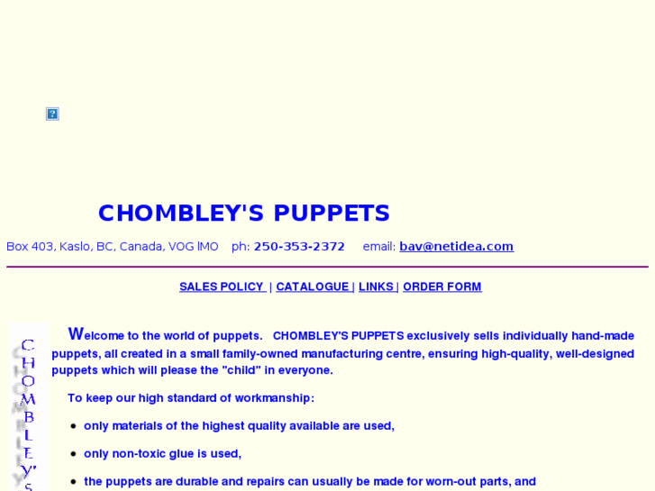 www.chombleyspuppets.com