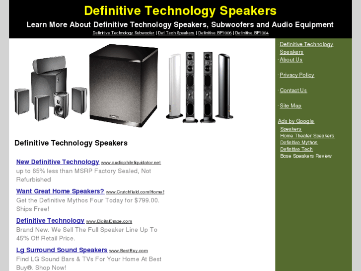 www.definitivetechnologyspeakers.org