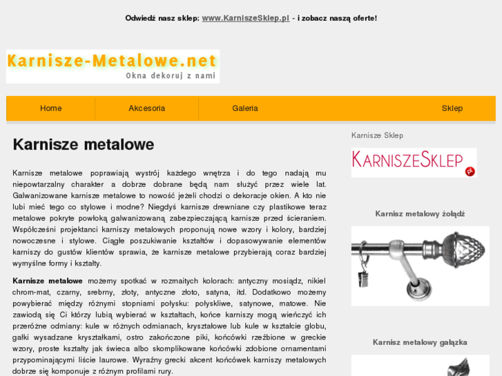 www.karnisze-metalowe.net