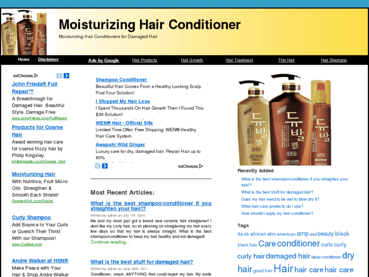 www.moisturizinghairconditioner.com