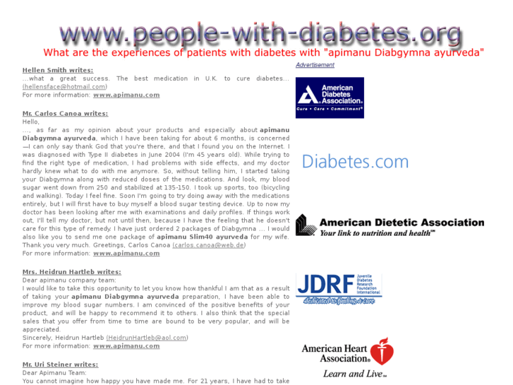 www.people-with-diabetes.org