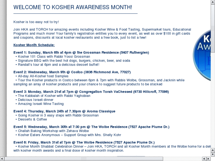 www.koshermonth.org