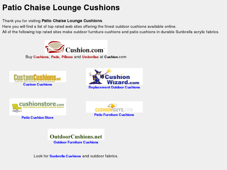 www.patiochaiseloungecushions.com