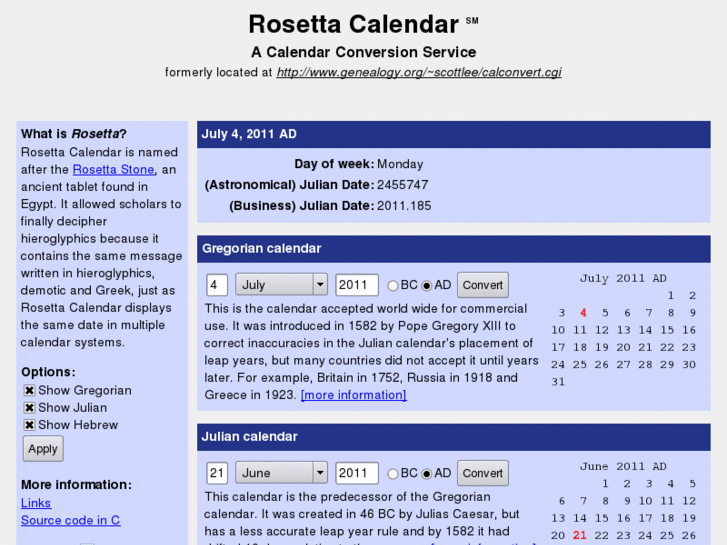 www.rosettacalendar.com