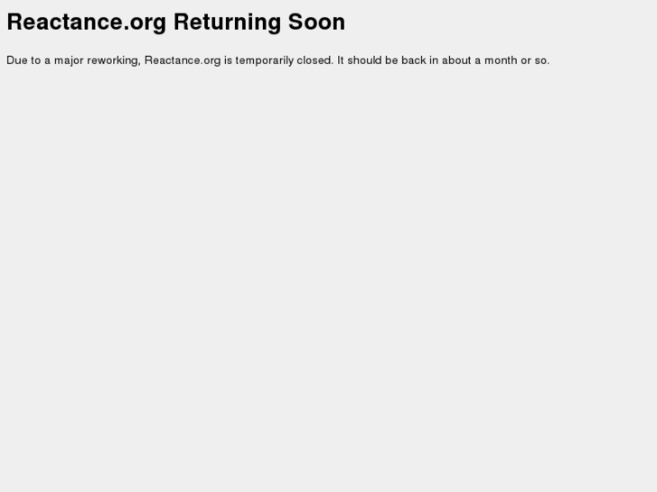 www.reactance.org