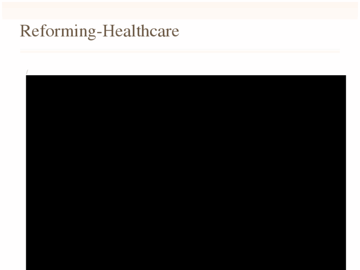www.reforming-healthcare.com